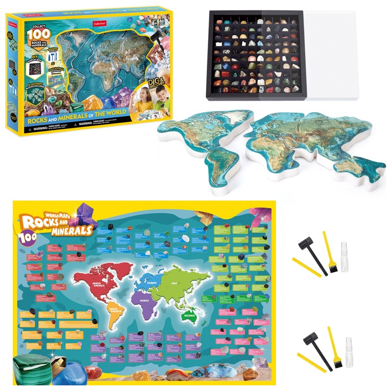 Dig & Discover 100 Rocks and Minerals of the World Kit