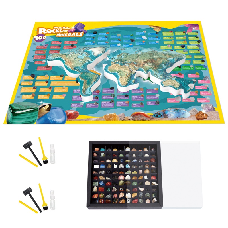 Dig & Discover 100 Rocks and Minerals of the World Kit
