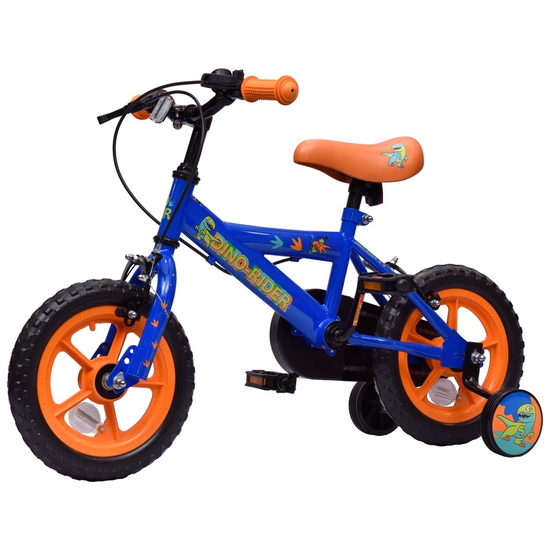 12 Inch Dinosaur Rider Bike Blue 4 12 Inch Dinosaur Rider Bike Blue