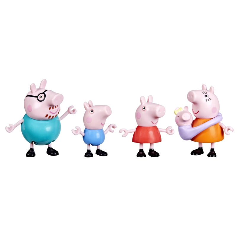 Peppa Pig Figures Peppa's Family of Five Set with Baby Evie 2 Peppa Pig Figures Peppa's Family of Five Set with Baby Evie