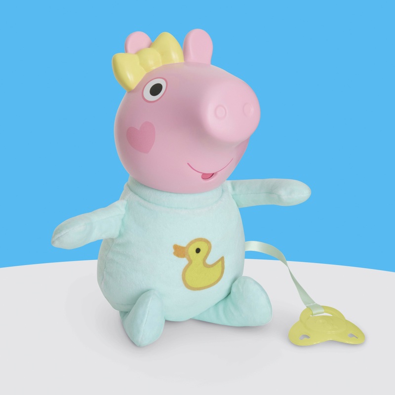 Peppa Pig Interactive Oinks & Snuggles Baby Evie Doll 5 Peppa Pig Interactive Oinks & Snuggles Baby Evie Doll