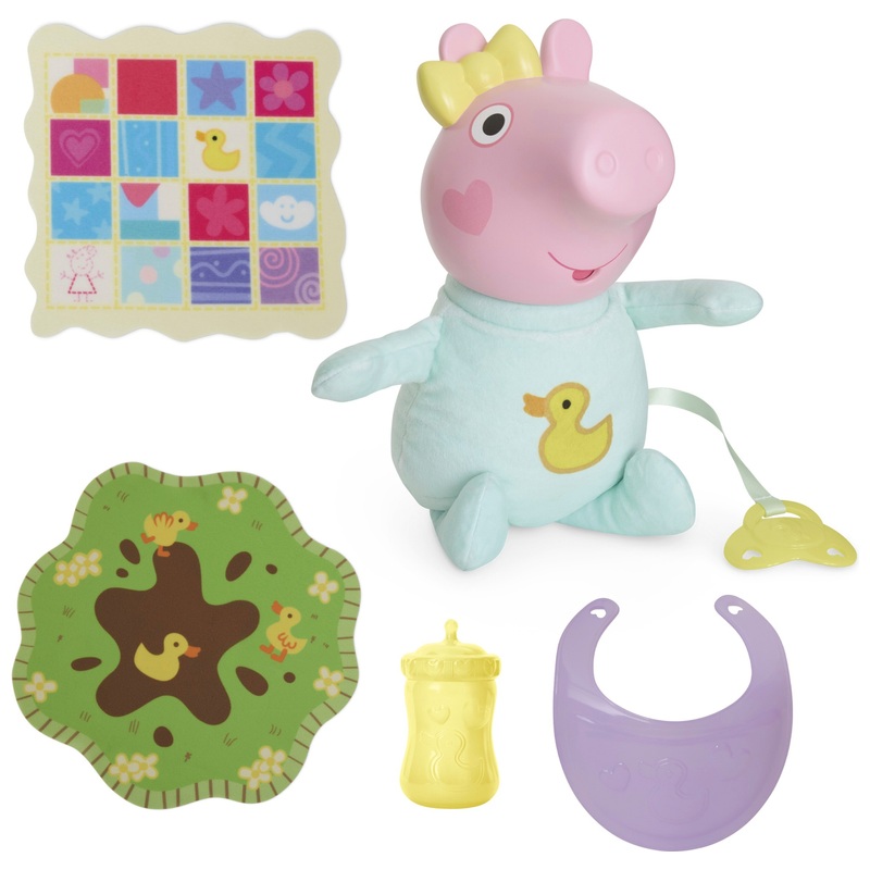 Peppa Pig Interactive Oinks & Snuggles Baby Evie Doll 7 Peppa Pig Interactive Oinks & Snuggles Baby Evie Doll
