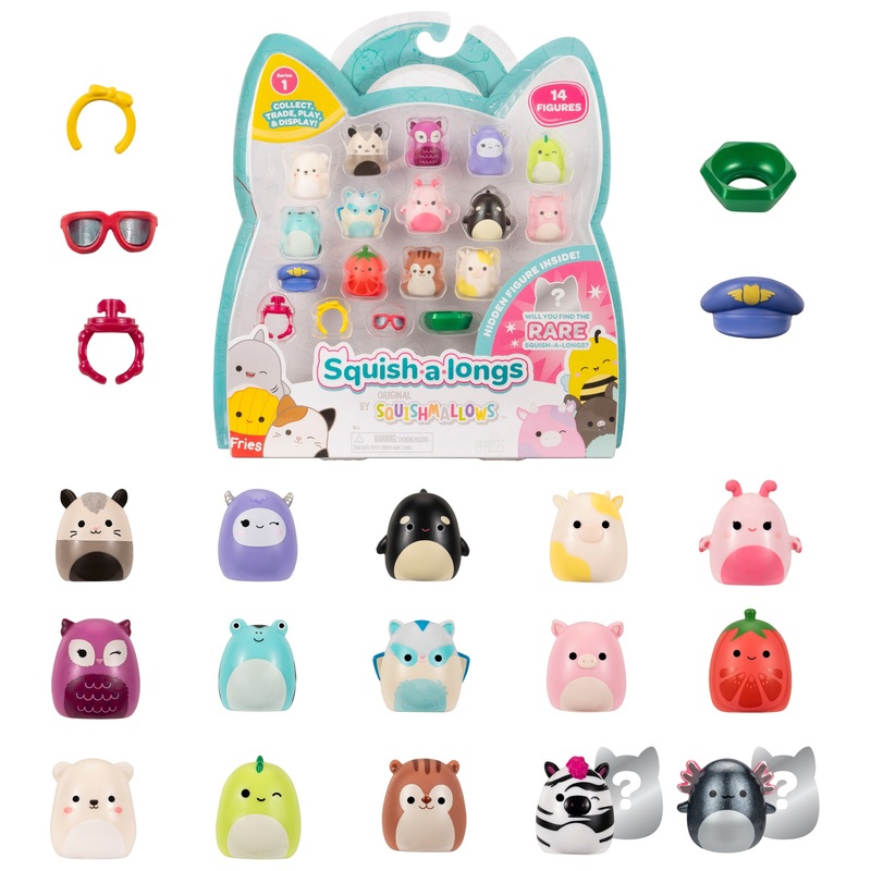 Original Squishmallows Squish-a-longs 14 Pack