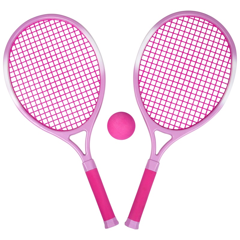 Tennis Rackets and Ball Set Pink