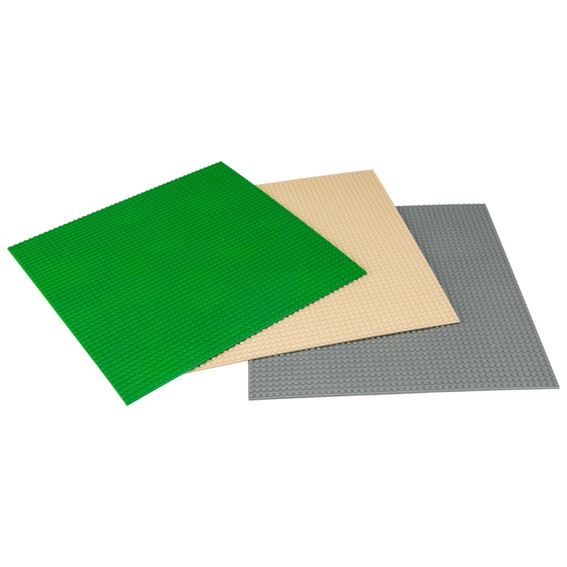 3-Pack Large 48 x 48 Base Plates for Building Bricks