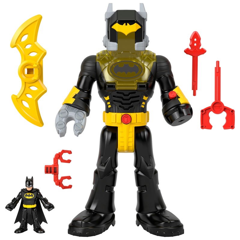 Fisher-Price Imaginext DC Super Friends Action Figure Batman Insider & Exo Suit Set