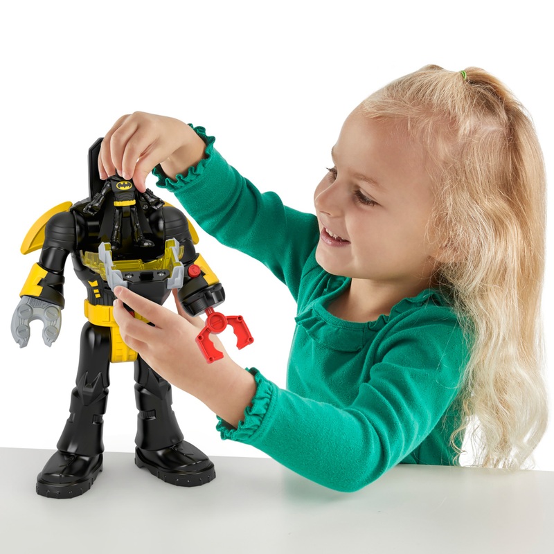 Fisher-Price Imaginext DC Super Friends Action Figure Batman Insider & Exo Suit Set