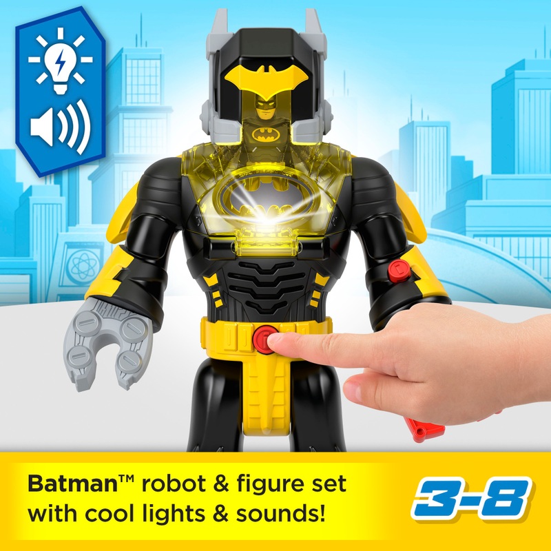 Fisher-Price Imaginext DC Super Friends Action Figure Batman Insider & Exo Suit Set