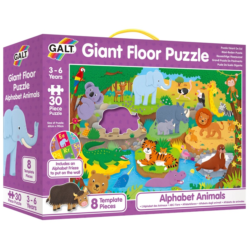 Galt Giant Floor Puzzle 30 Pieces Alphabet Animals