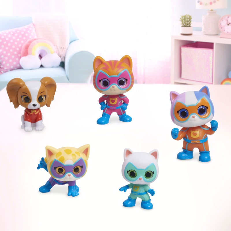 Disney Junior SuperKitties Mini Figures Hero Squad 5 Pack