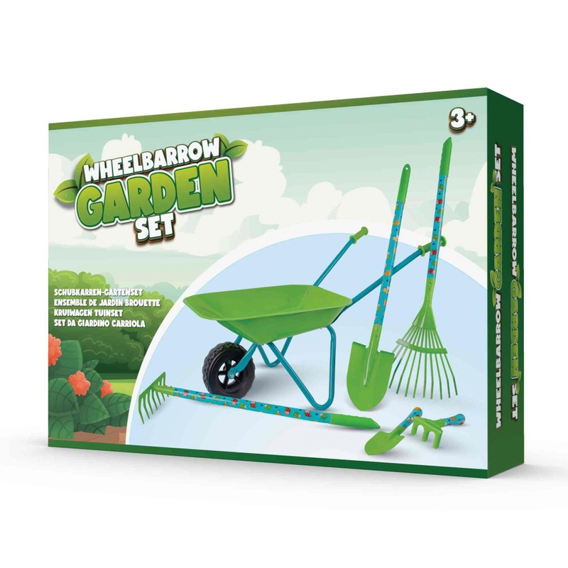 Metal Wheelbarrow Garden Toy Set 7 Metal Wheelbarrow Garden Toy Set