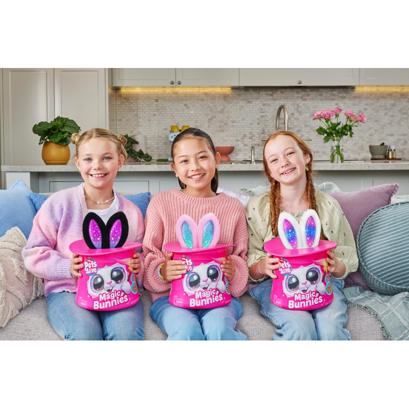 Pets Alive by ZURU Magic Bunnies Interactive Plush Set Pink