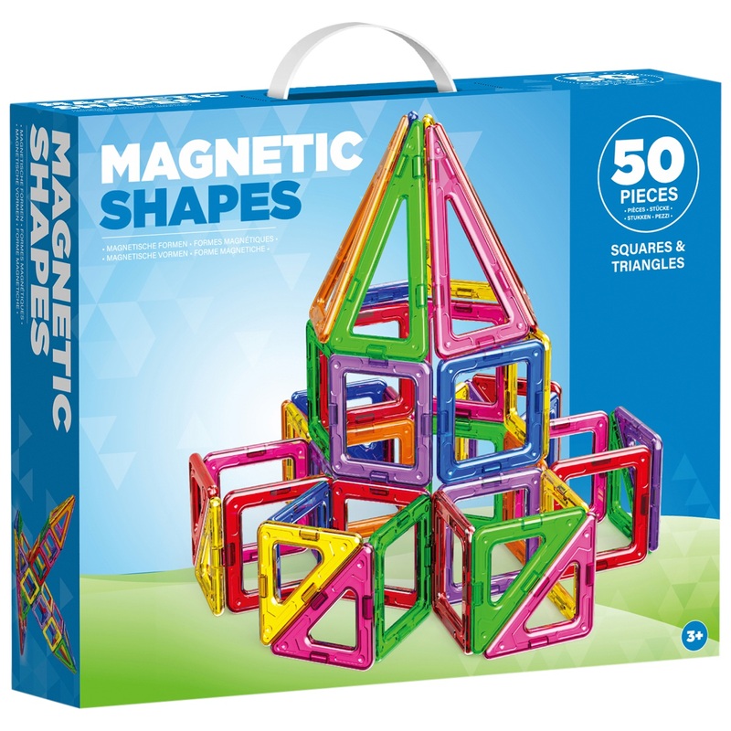 Magnetic Shapes 50-Piece Building Set