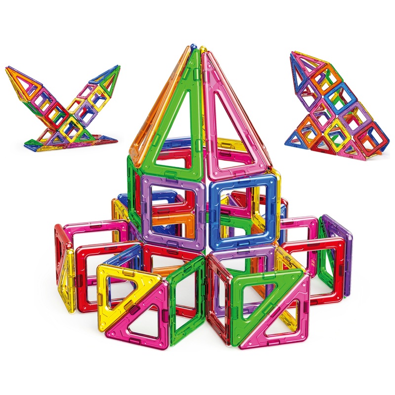 Magnetic Shapes 50-Piece Building Set 2 Magnetic Shapes 50-Piece Building Set