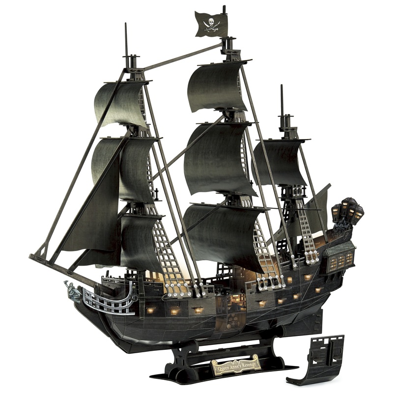 Queen Anne's Revenge 3D Puzzle with Lights