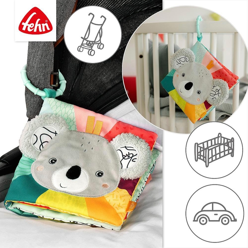 Fehn Toys Koala Soft Sensory Book