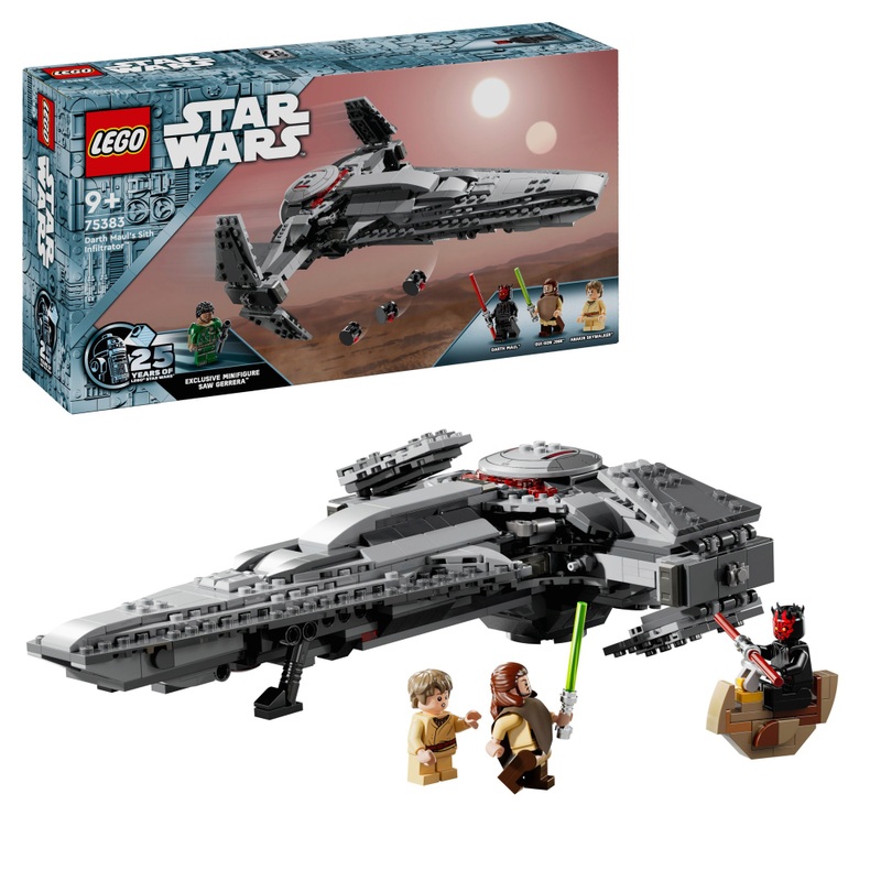 LEGO Star Wars 75383 The Phantom Menace Darth Maul's Sith Infiltrator Set