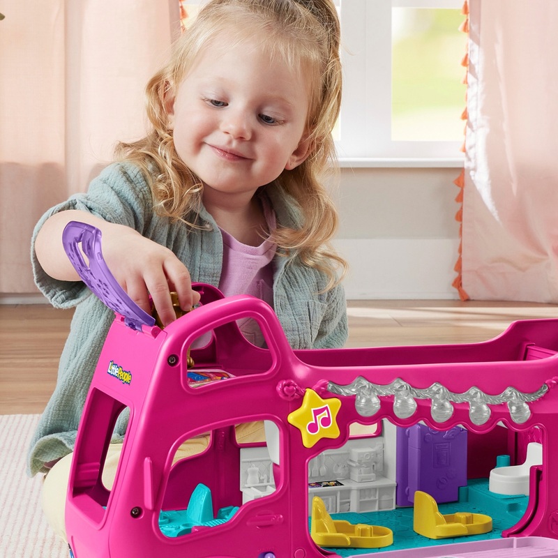 Fisher-Price Little People Barbie Dream Camper Playset 5 Fisher-Price Little People Barbie Dream Camper Playset