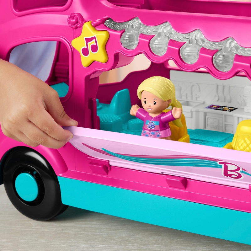 Fisher-Price Little People Barbie Dream Camper Playset 6 Fisher-Price Little People Barbie Dream Camper Playset