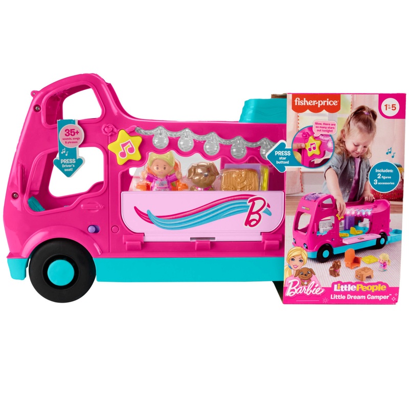 Fisher-Price Little People Barbie Dream Camper Playset 8 Fisher-Price Little People Barbie Dream Camper Playset