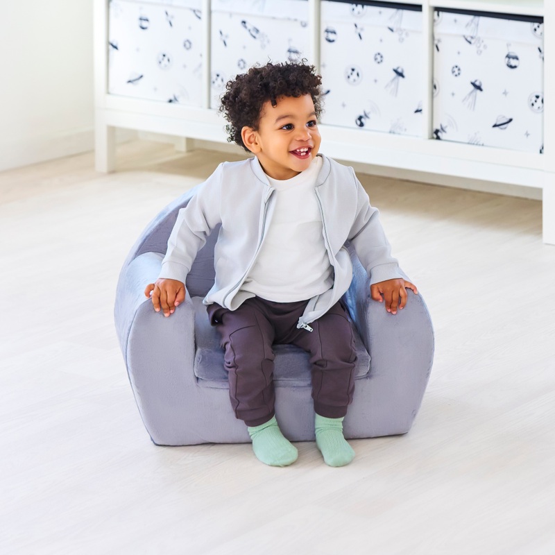 Play Factory Foam Armchair Grey