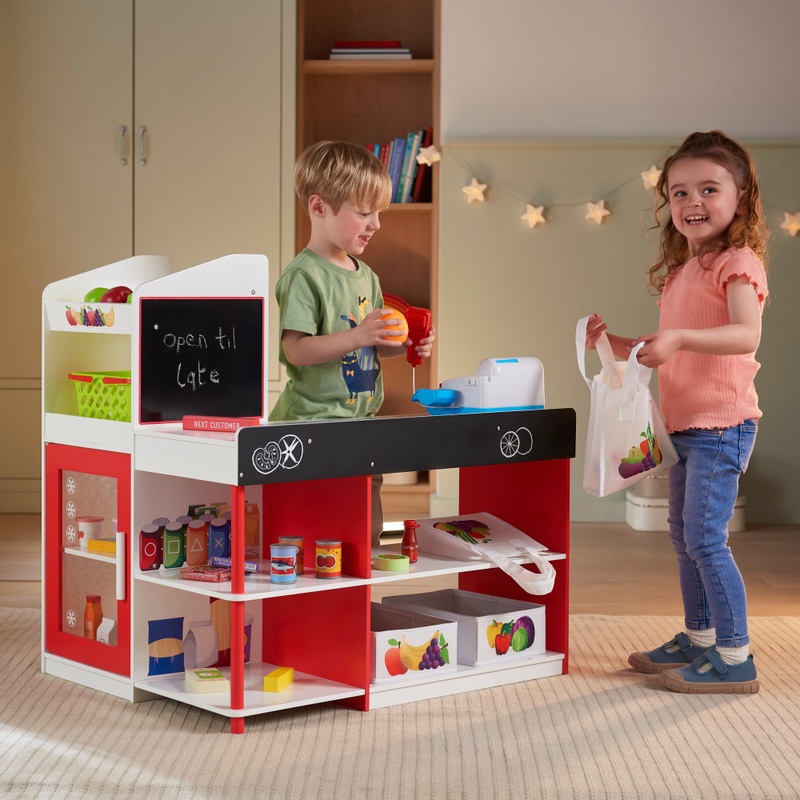 Kitchen Corner Wooden Grocery Store Playset