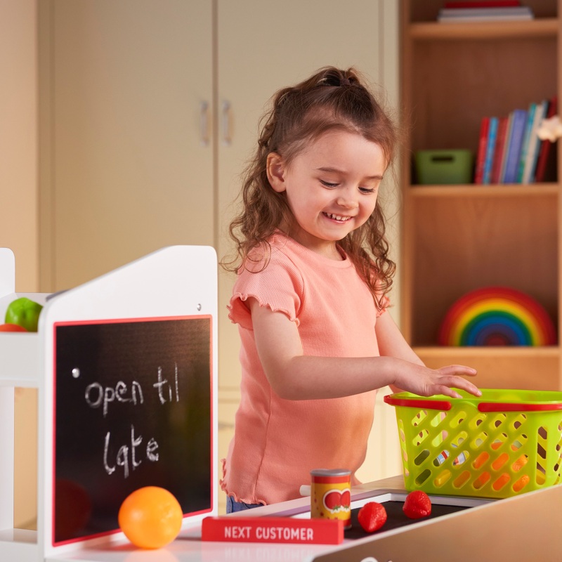 Kitchen Corner Wooden Grocery Store Playset 3 Kitchen Corner Wooden Grocery Store Playset