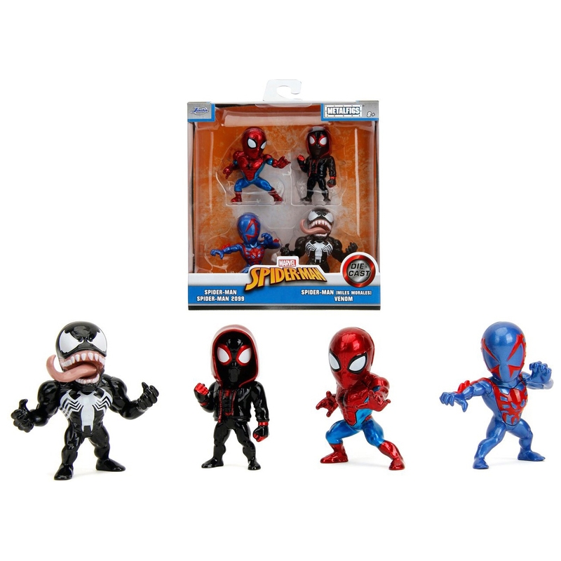 Marvel Spider-Man Diecast Figures 4 Pack