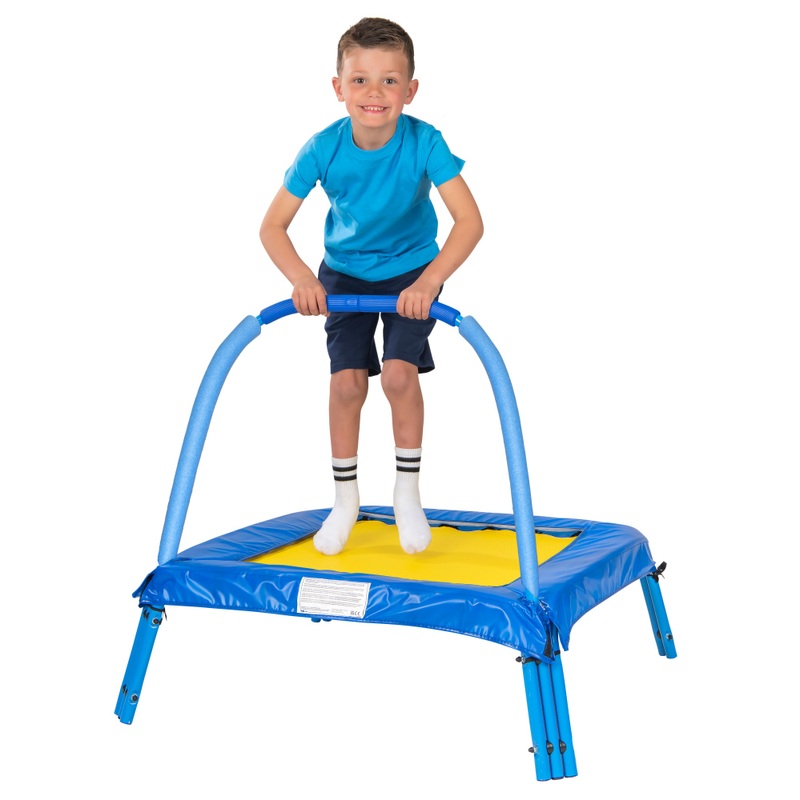 My First Trampoline with Handle Blue