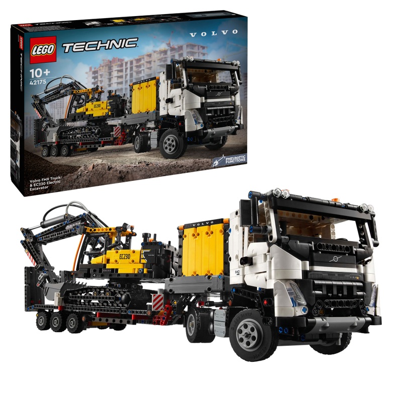 LEGO Technic 42175 Volvo FMX Truck & EC230 Electric Excavator Construction Set