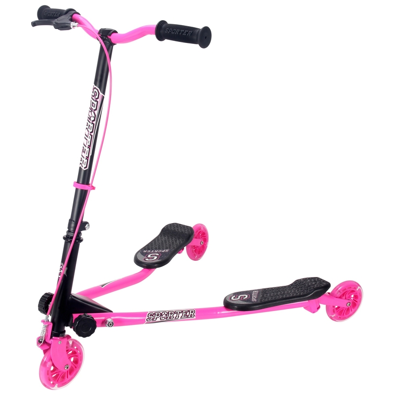 Sporter 3 Wheel Swing Scooter Pink