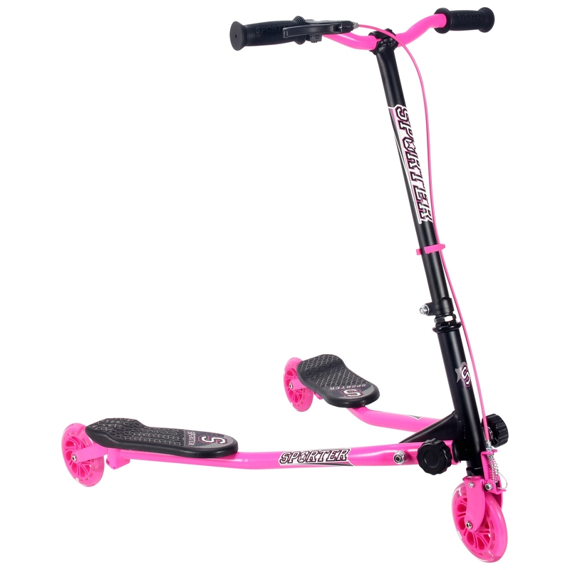 Sporter 3 Wheel Swing Scooter Pink