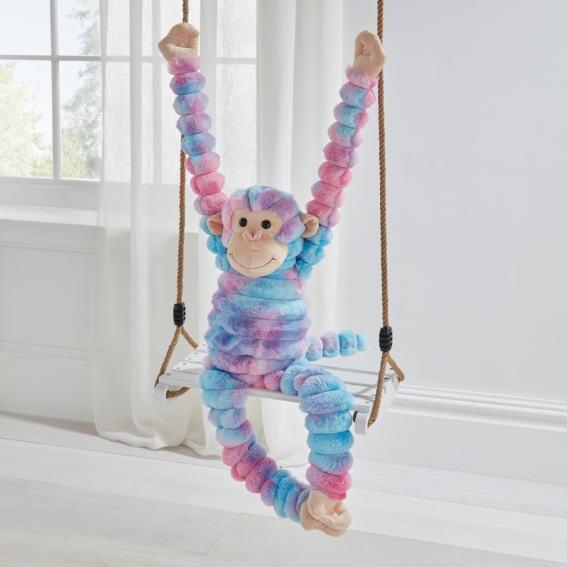 Gibby the TieDye Cheeky Hanging Monkey Soft Toy 70cm 2 Gibby the TieDye Cheeky Hanging Monkey Soft Toy 70cm