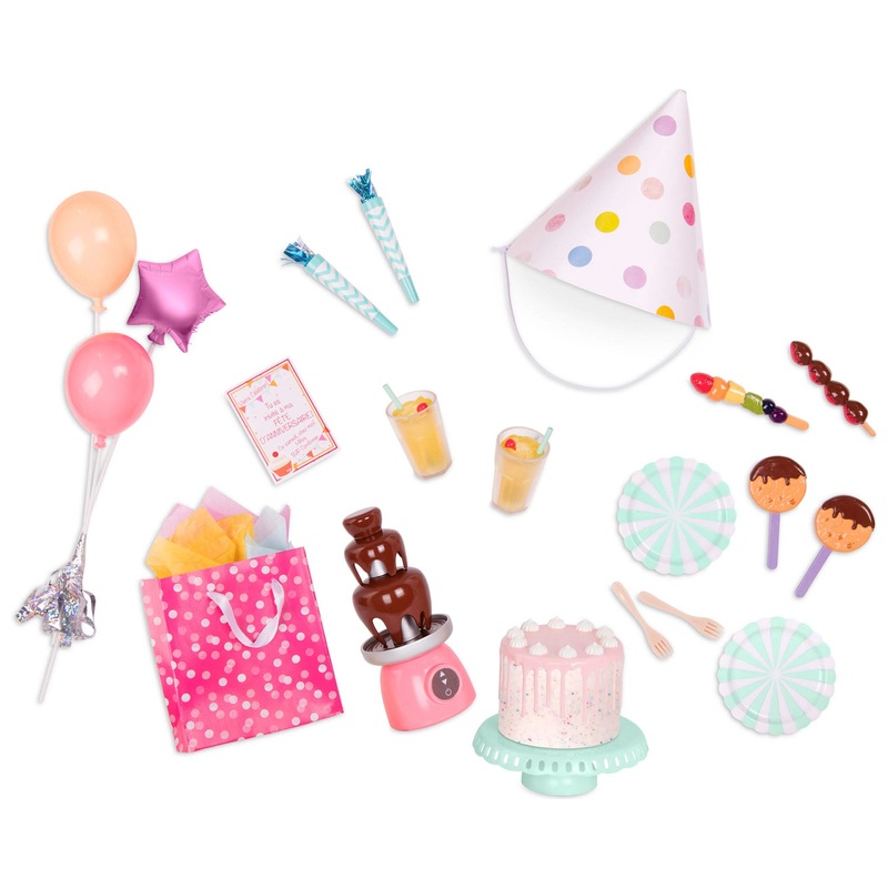 Our Generation Birthday Party Sweet Celebration Accessory Set