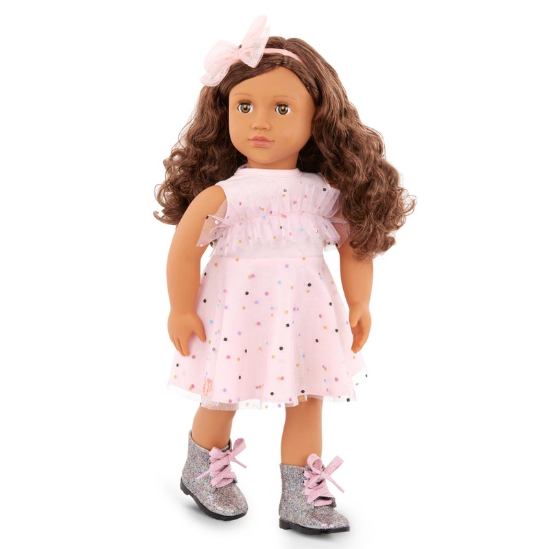 Our Generation Sparkle Party Dress Pink Outfit