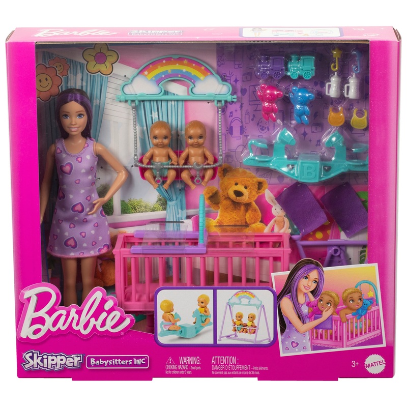 Barbie Skipper Babysitter Doll and Nursery Playset 6 Barbie Skipper Babysitter Doll and Nursery Playset