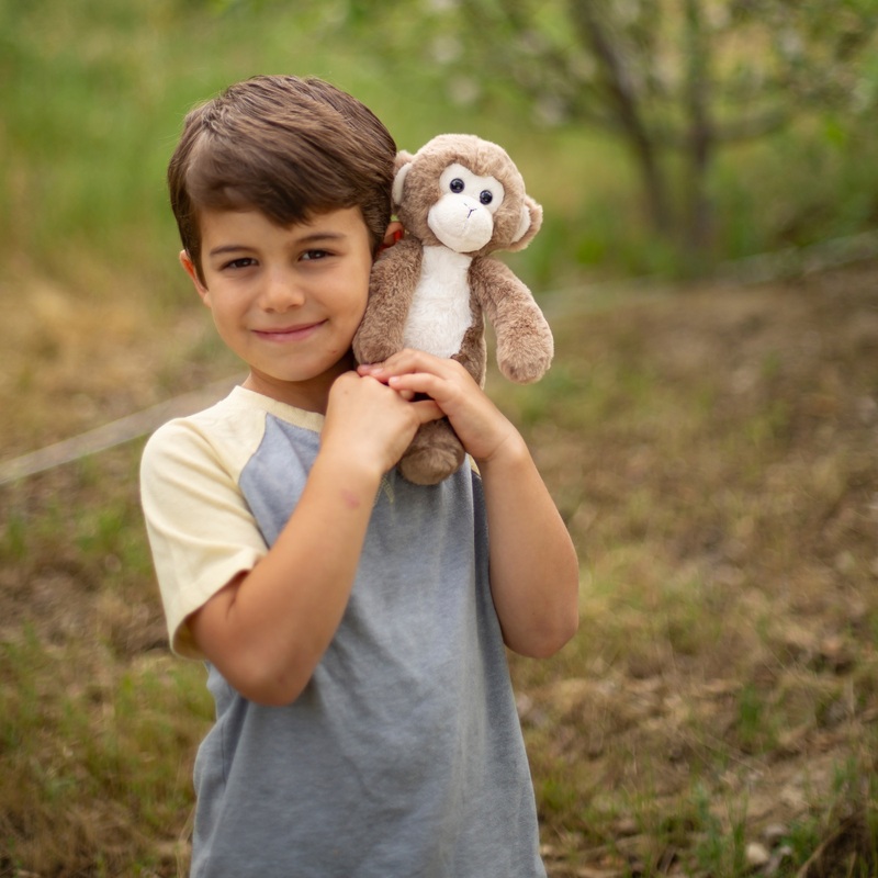 World's Softest Plush MoMo the Tan Monkey Soft Toy 25cm