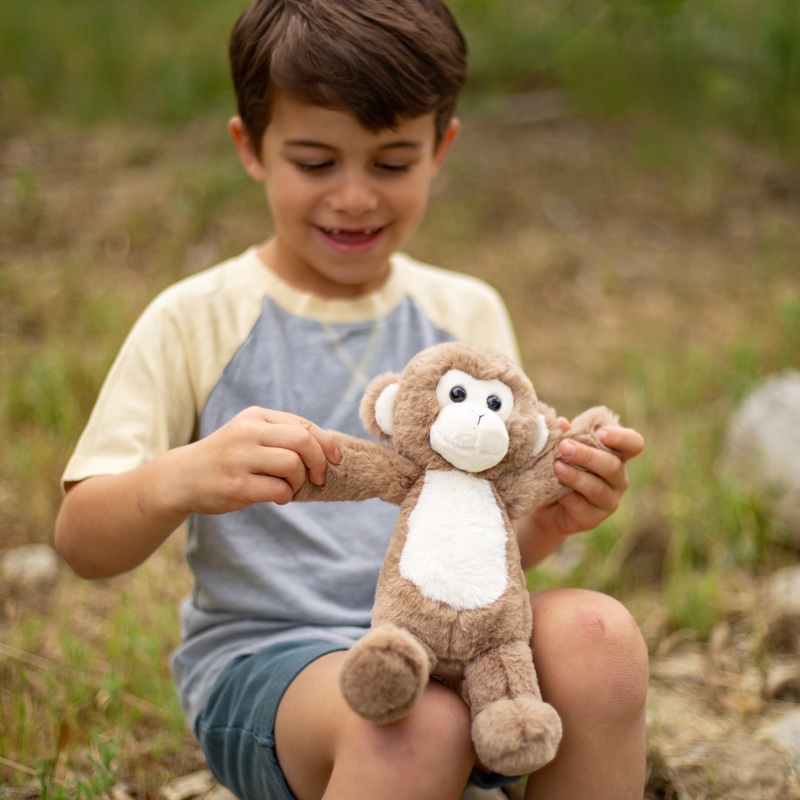 World's Softest Plush MoMo the Tan Monkey Soft Toy 25cm