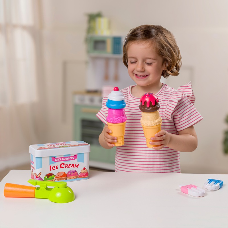 Kitchen Corner Scoop & Play Magnetic Ice Cream Set 10 Pieces