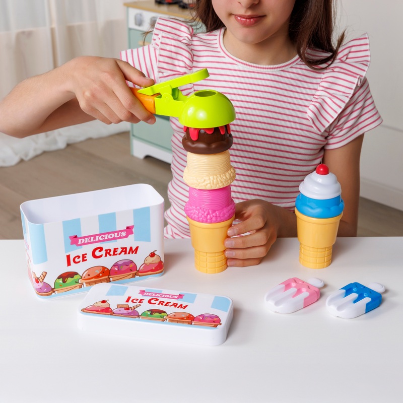 Kitchen Corner Scoop & Play Magnetic Ice Cream Set 10 Pieces 6 Kitchen Corner Scoop & Play Magnetic Ice Cream Set 10 Pieces