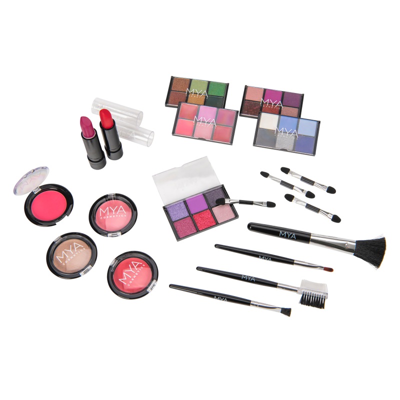 MYA Make-Up Case Pink and Black 6 MYA Make-Up Case Pink and Black