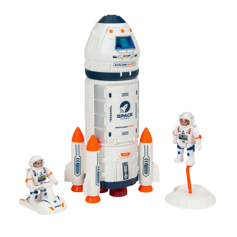 Space Rocket Launch Capsule with Astronaut Figures Playset 3 Space Rocket Launch Capsule with Astronaut Figures Playset