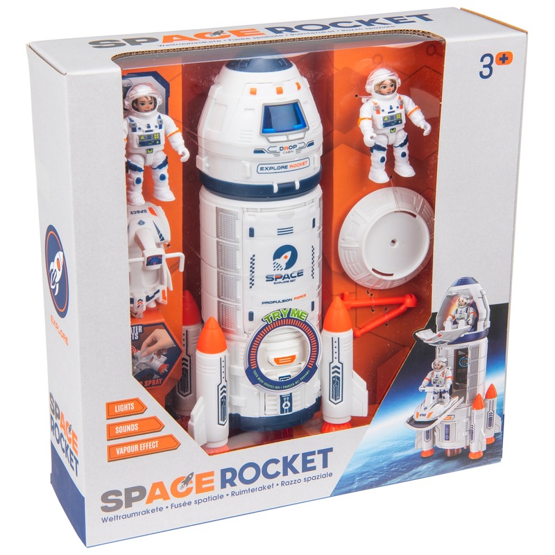 Space Rocket Launch Capsule with Astronaut Figures Playset 8 Space Rocket Launch Capsule with Astronaut Figures Playset
