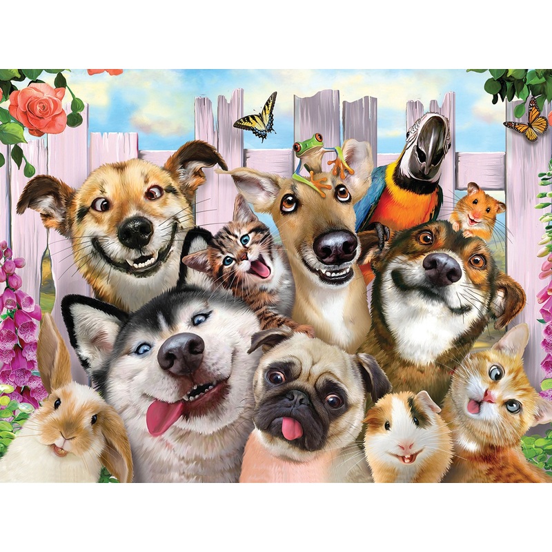 Pets Selfie 500 Piece 3D Puzzle
