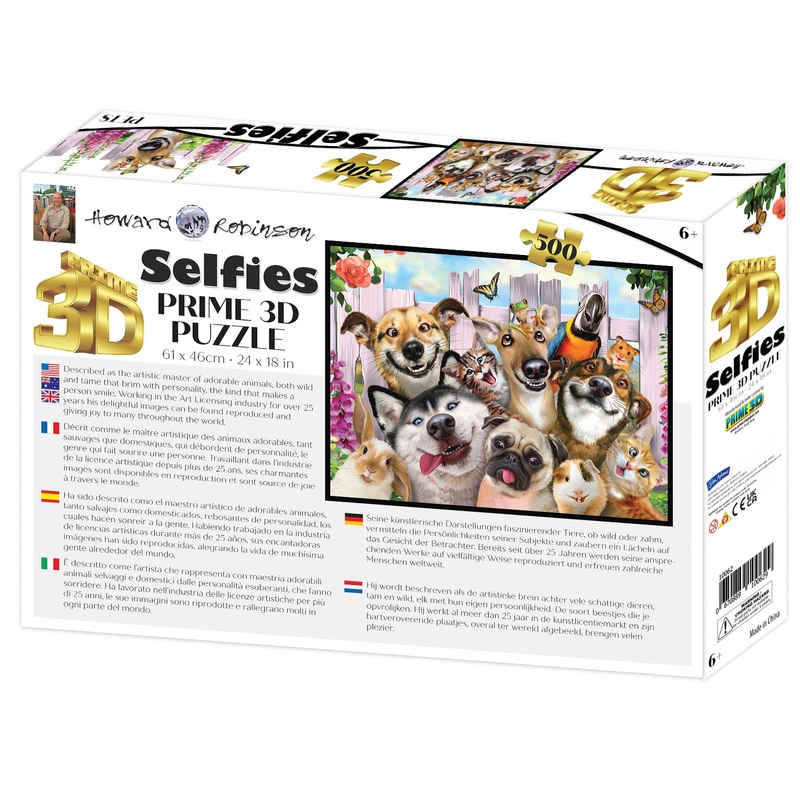 Pets Selfie 500 Piece 3D Puzzle 4 Pets Selfie 500 Piece 3D Puzzle