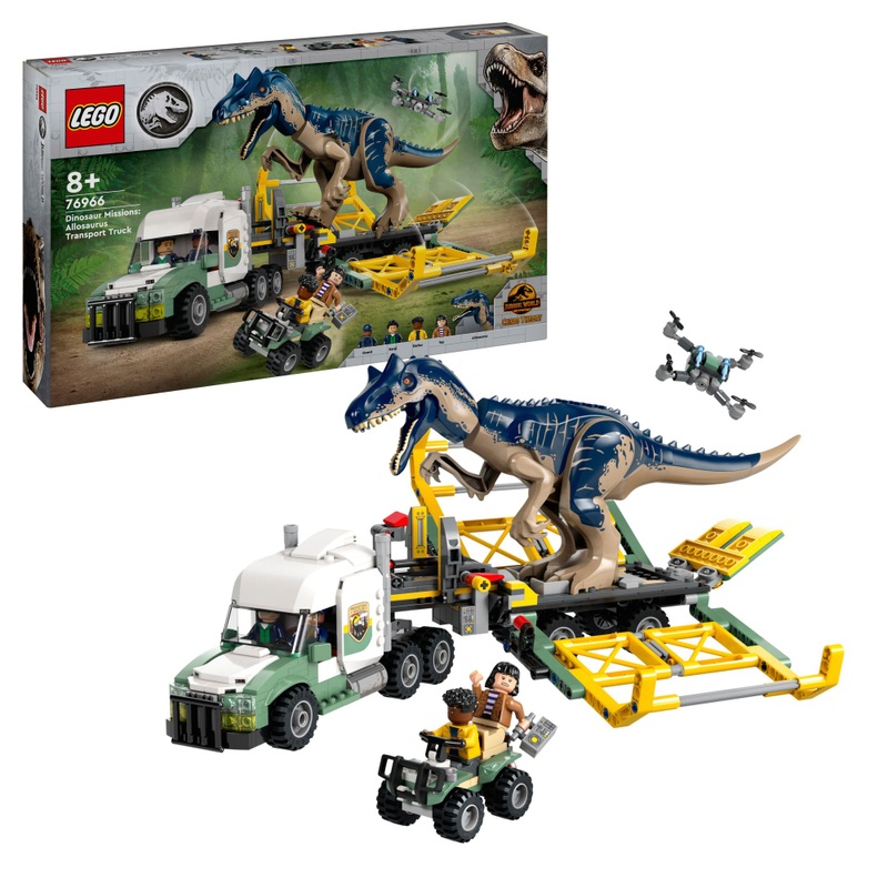 LEGO Jurassic World 76966 Dinosaur Missions: Allosaurus Transport Truck Set