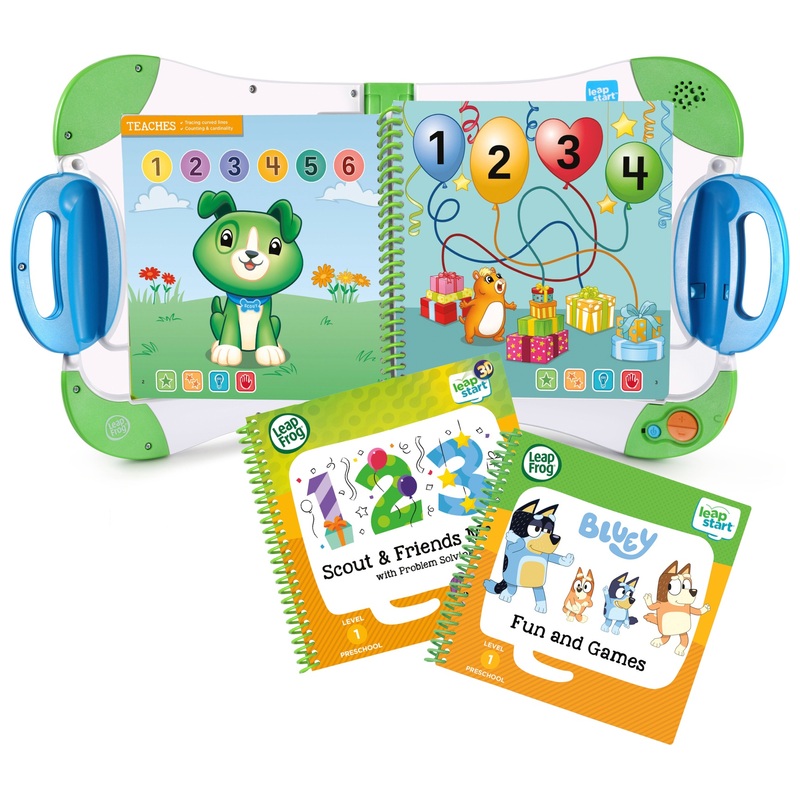 LeapFrog LeapStart Bluey Interactive Learning System Bundle 3 LeapFrog LeapStart Bluey Interactive Learning System Bundle