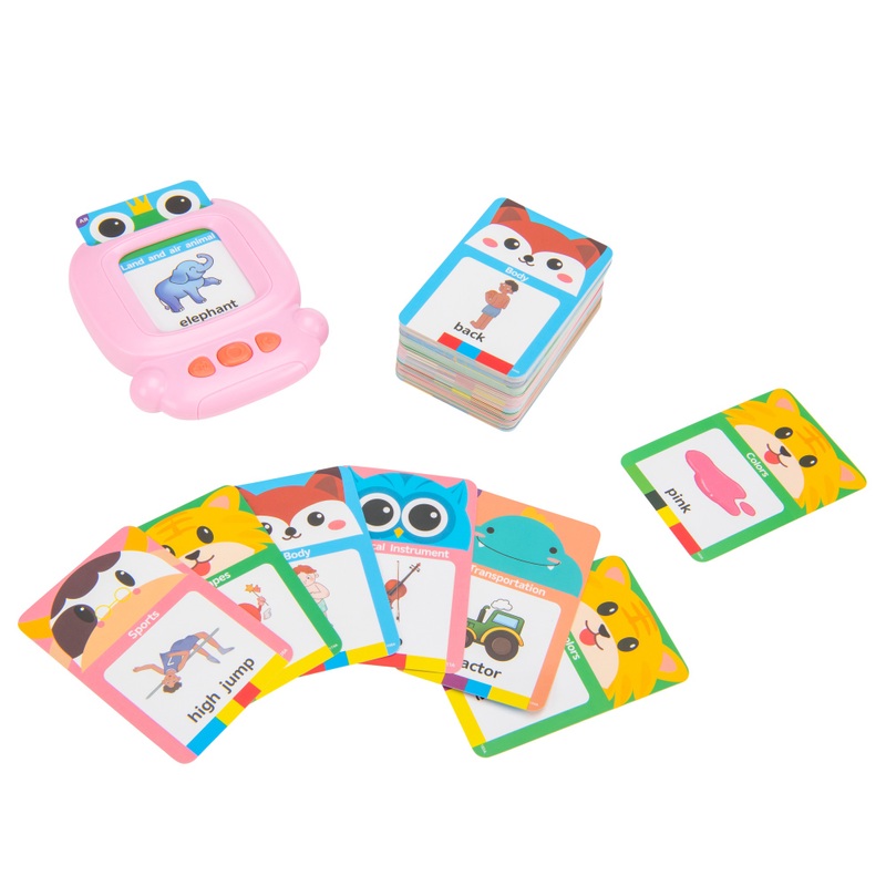 Talking Flash Cards Early Educational Toy Pink