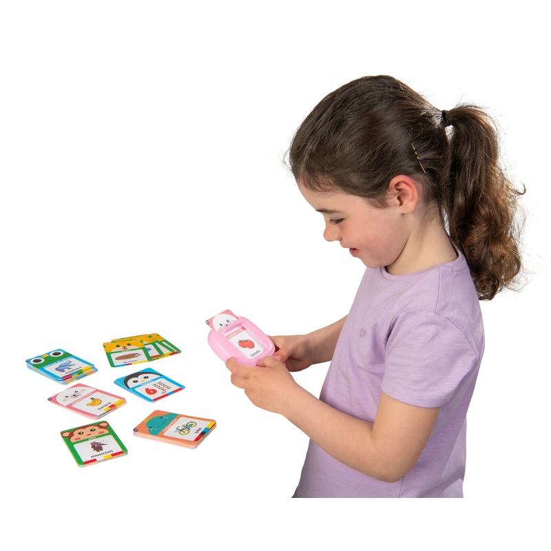 Talking Flash Cards Early Educational Toy Pink