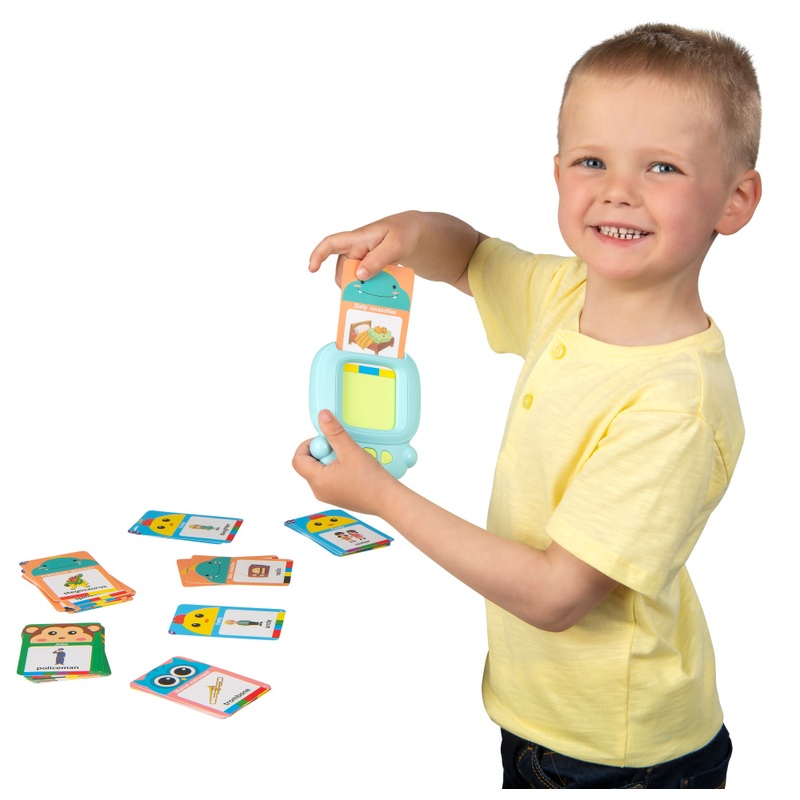 Talking Flash Cards Early Educational Toy Blue